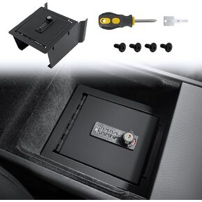 Fit forTesla Model Y Juniper 2025 & Model 3 Highland 2024 2025 Center Console Safe Box - Secure Lockable Storage Organizer with Combination Lock, Privacy Protection Upgrade in Saudi Arabia
