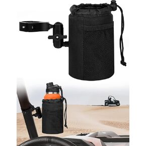 UTV Cup Holder, Universal Drink Holder with Aluminum Bracket for 1.75"-2" Roll Bar Mount, 360° Adjustable Water Bottle Holder Compatible with Polaris RZR/Can Am X3/Kawasaki/Talon Pioneer in Kuwait