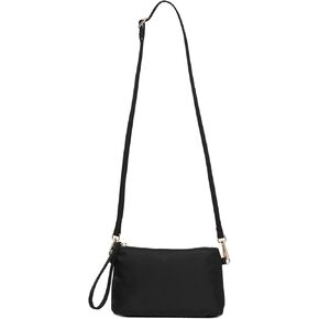 Crossbody Handbags Small Crossbody Purse Cell Phone Purse with Simple Design Wrist Strap and Crossbody Strap (Nylon-black) in Saudi Arabia
