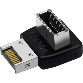 محول WLGQ USB 3.1 GEN2 من النوع E، محول اللوحة الأم، أسود، ذكر إلى أنثى (القالب B) in Kuwait