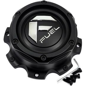 Fuel Matte Black Center Cap 6-3/4"OD Bolt-On Dually Closed-End 1004-10MB 1PC in Saudi Arabia