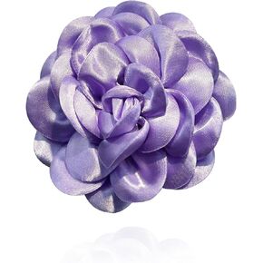 أنيقة كبيرة زهرة الورد دبابيس التلبيب دبابيس اليدوية لذيذ الساتان النسيج دبابيس كبيرة زهرة الكاميليا بروش دبوس للنساء الزفاف جزء فستان الرقص دعوى الملابس والاكسسوارات والمجوهرات (Prople) in Kuwait