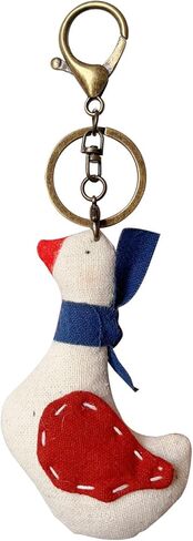 Vintage Handmade Fabric Keychain Fashion Creative Cartoon Backpack Handbag Charms Holiday Gifts For Boys & Girls in Saudi Arabia