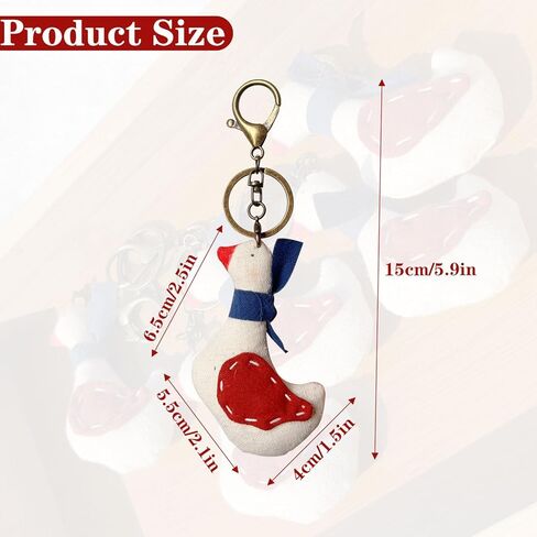 Vintage Handmade Fabric Keychain Fashion Creative Cartoon Backpack Handbag Charms Holiday Gifts For Boys & Girls in Saudi Arabia