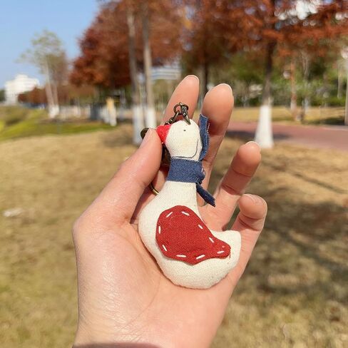 Vintage Handmade Fabric Keychain Fashion Creative Cartoon Backpack Handbag Charms Holiday Gifts For Boys & Girls in Saudi Arabia
