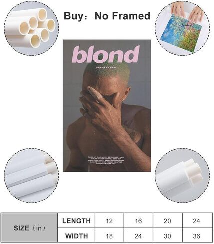 Frank Ocean Posters & Prints on Canvas Wall Art Poster for Room Decor Unframe:12x18inch(30x45cm) in Saudi Arabia