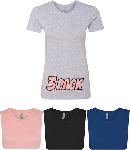 تي شيرت Next Level Multipack 3900 للسيدات بأكمام قصيرة مقاس 3، 6، 10 - اصنع مجموعة الألوان المتنوعة الخاصة بك in Saudi Arabia