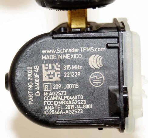 جهاز استشعار Schrader 20315 المطاطي البديل لمراقبة ضغط الإطارات (TPMS) 315 ميجا هرتز - Ford DE8T-1A180-AA، 9L3Z-1A189A، CM5T-1A180-AA، ZZDA37140 (عبوة من 1) in Kuwait