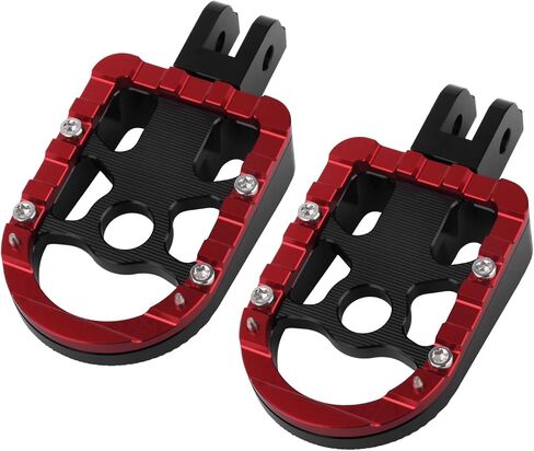 Front Rider Footpegs Rests CNC Aluminum Fit For Harley Street Bob FXBB, FXBBS, Low Rider FXLR, FXLRS, Sport Glide FLSB, Breakout FXBR, FXBRS, FXST 2018-later Red in Saudi Arabia