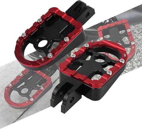 Front Rider Footpegs Rests CNC Aluminum Fit For Harley Street Bob FXBB, FXBBS, Low Rider FXLR, FXLRS, Sport Glide FLSB, Breakout FXBR, FXBRS, FXST 2018-later Red in Saudi Arabia