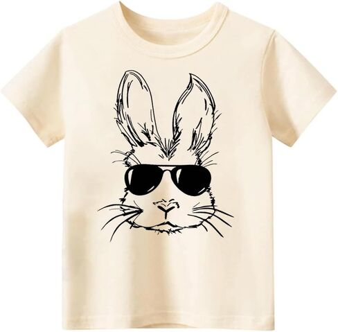Easter Shirt for Toddly Boy Girls Kids, Happy Bunny Toddler T-Shirt, Spring Egg Hunt Kids Tee, 2-6T in Saudi Arabia
