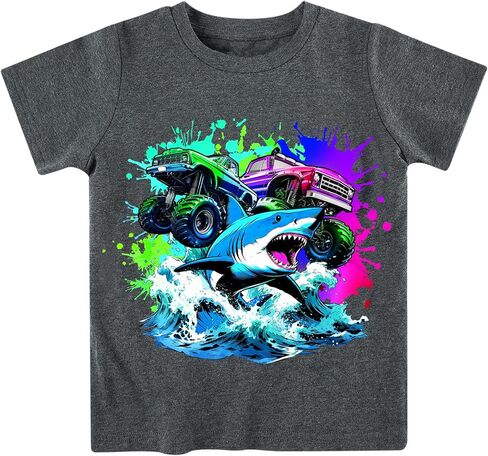 Toddler Kids Cute Animal T-Shirt Summer Short Sleeve T-Shirt Summer Cotton Casual Tee Tops Clothes 3-7 Years in Saudi Arabia