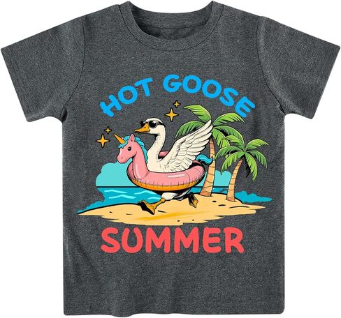 Toddler Kids Cute Animal T-Shirt Summer Short Sleeve T-Shirt Summer Cotton Casual Tee Tops Clothes 3-7 Years in Saudi Arabia