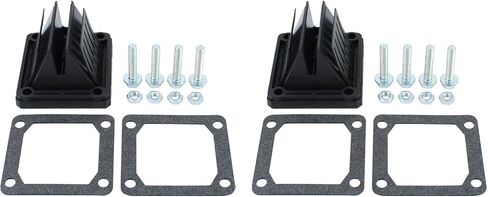 Reed Valve Cages Front Left and Right for Yamaha VForce 4 Reeds Banshee 350 YFZ350 1987-2006 RXZ135 RX135 YZ125 DT175 RD250 RD350 RD400 in Saudi Arabia
