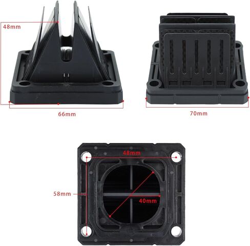 Reed Valve Cages Front Left and Right for Yamaha VForce 4 Reeds Banshee 350 YFZ350 1987-2006 RXZ135 RX135 YZ125 DT175 RD250 RD350 RD400 in Saudi Arabia