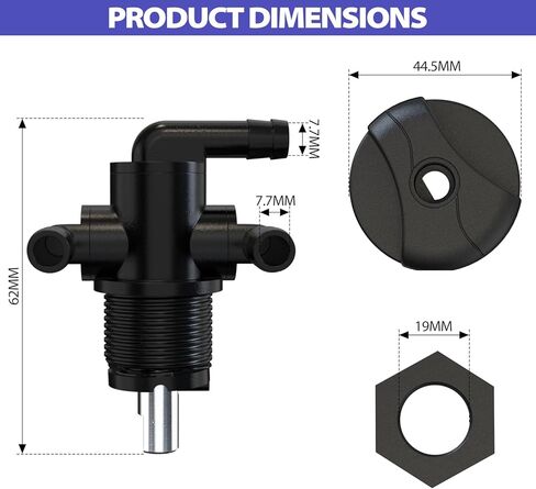 Fuel Tank Valve Petcock 3 Way Fuel Shut-off Valve Switch Replacement 5432559 For Polaris Sportsman 335 400 500 600 700 Twin Magnum Trail Boss 325 330 500 7052161 in Kuwait