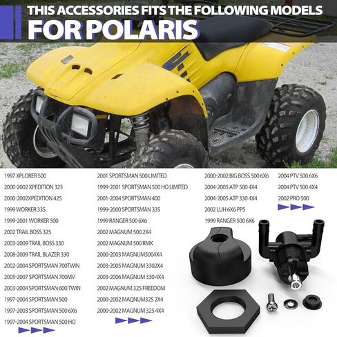 Fuel Tank Valve Petcock 3 Way Fuel Shut-off Valve Switch Replacement 5432559 For Polaris Sportsman 335 400 500 600 700 Twin Magnum Trail Boss 325 330 500 7052161 in Kuwait