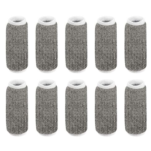 uxcell 10pcs Finger Protectors Splints, Compression Finger Sleeves Thumb Brace for Trigger Finger, Elastic Covers for Basketball, Breathable Finger Supporter 2.2" x 1" in Saudi Arabia