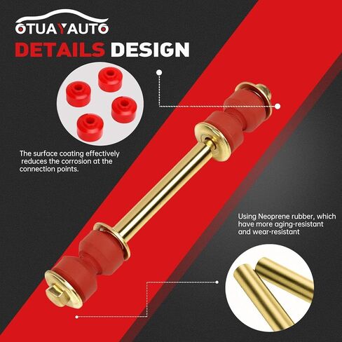 OTUAYAUTO Front Stabilizer Sway Bar End Links Replacement for 2007-2016 Chevy Silverado 1500 Avalanche Tahoe Suburban, GMC Sierra Yukon, Cadillac Escalade K700538 K700432 in Saudi Arabia