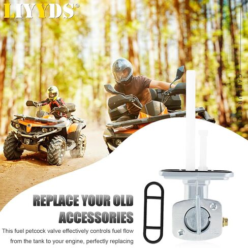 مفتاح خزان صمام بيتكوك لغاز الوقود متوافق مع Yamaha Moto-4 200 225 250 350 Raptor 50 350 660 660R Timberwolf 250 YFB250 YFM50R YFM200 YFM225 YFM250 YFM350 YFM350R YFM660 YFM660R ATV in Saudi Arabia