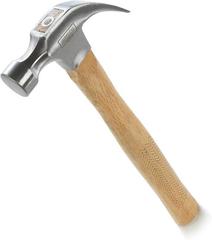 Edward Tools Oak Claw Hammer 16 oz - Heavy Duty All Purpose Hammer - Forged Carbon Steel Head - Etched Solid Oak Handle for more durability and grip (1) in Kuwait