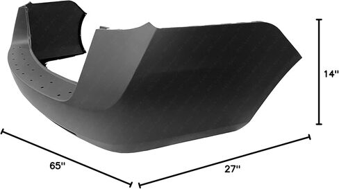 MBI AUTO - Primered, Rear Bumper Cover for 2011-2017 Honda Odyssey Van 11-17, HO1100267 in Saudi Arabia