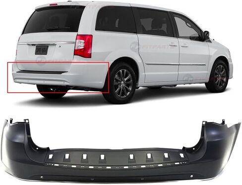 FitParts Compatible With Rear Bumper Cover Chrysler Town & Country 2011-2016 Primed 68125727AB CH1100957 in Saudi Arabia