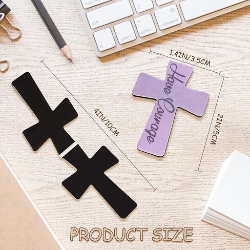48 Pieces Magnetic Christian Religious Cross Bookmark Bible Verses Book Marks Magnet Inspirational Scripture Book Markers Page Clips Gifts for Women Student School Reading Party Favor,12 Styles in Kuwait