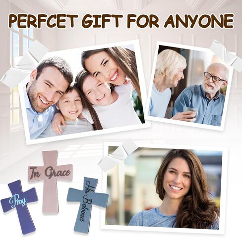 48 Pieces Magnetic Christian Religious Cross Bookmark Bible Verses Book Marks Magnet Inspirational Scripture Book Markers Page Clips Gifts for Women Student School Reading Party Favor,12 Styles in Kuwait