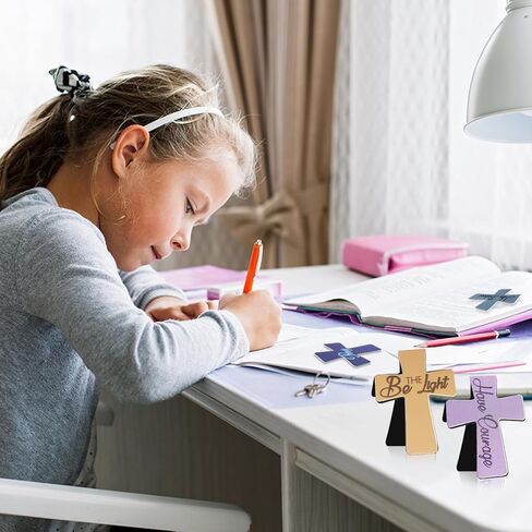 48 Pieces Magnetic Christian Religious Cross Bookmark Bible Verses Book Marks Magnet Inspirational Scripture Book Markers Page Clips Gifts for Women Student School Reading Party Favor,12 Styles in Kuwait