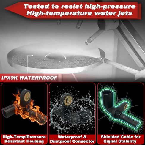 ABS Wheel Speed Sensor 1Pc: Front Rear Left Compatible with Toyota 2007-2017 Tundra V6 4.0L V8 4.6L/4.7L/5.7L, 2008-2017 Sequoia V8 4.6L/4.7L/5.7L in Kuwait