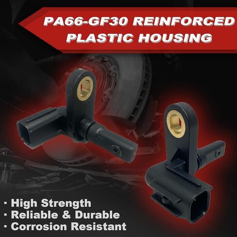 ABS Wheel Speed Sensor 1Pc: Front Rear Left Compatible with Toyota 2007-2017 Tundra V6 4.0L V8 4.6L/4.7L/5.7L, 2008-2017 Sequoia V8 4.6L/4.7L/5.7L in Kuwait