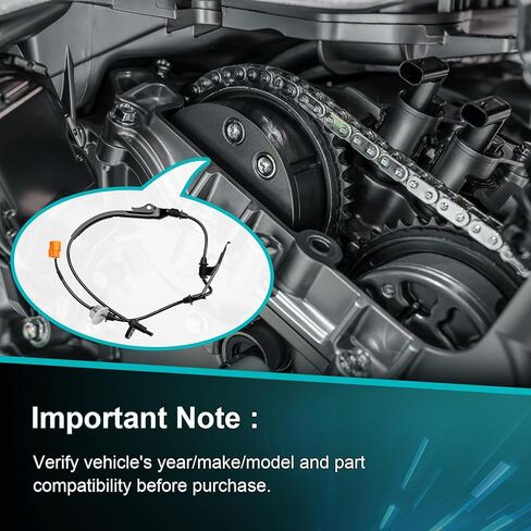 مستشعر سرعة العجلات ABS أمامي متوافق مع Accord Sedan Acura TSX 2003 2004 2005 2006 2007 2008(2.4L 3.0L)، استبدال ALS1097 ALS1016 57450-SDC-013 57455SDC013 in Saudi Arabia