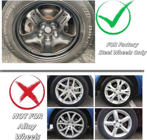 17 inch Hubcaps Compatible with Ford Fusion 2010 2011 2012; Wheel Covers Set of 4 Pcs; AE5Z1130D (Silver) in Saudi Arabia