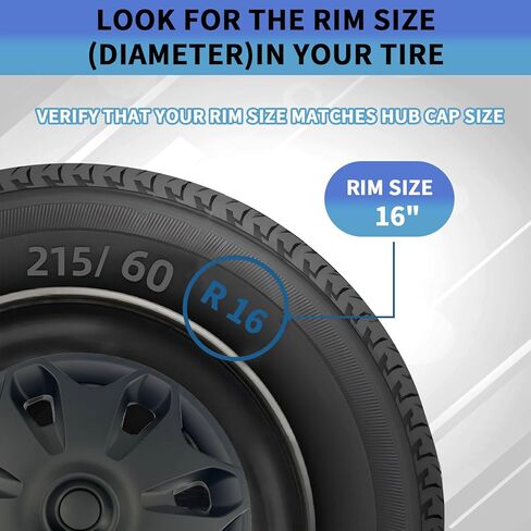 أغطية عجلات Hubcaps 4 قطع بديلة سوداء مباشرة لسيارة Ford Transit Connect 2014-2023 مع استبدال عجلة المصنع مقاس 16 بوصة # DT11-1130-EB، DT111130EB، DT1Z-1130-C، DT1Z1130C in Saudi Arabia