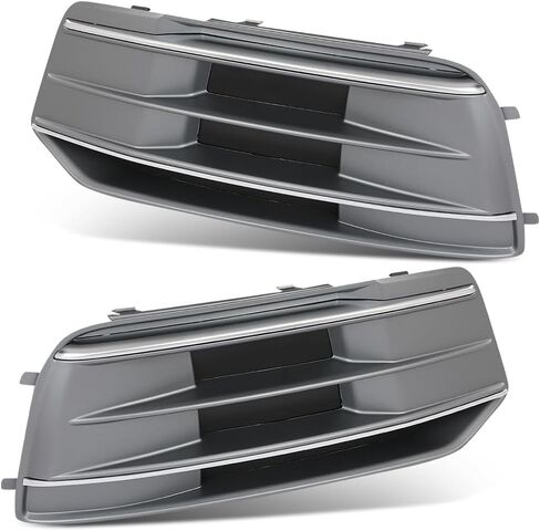 2PCS Front Bumper Grille Bezel Insert Fog Light Cover Trim Chrome Fit Audi Q5 2018-2022, Not Fit S-line Style 80A807679D, 80A807679DRU6, 80A807680D, 80A807680DRU6 in Saudi Arabia