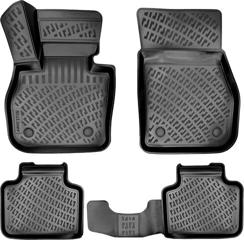 BMW 3 Series 2006-2013 M3 E90 E92 E93 325i 328i 330i 335i 335is RWD (No xDrive Models) Floor Mats 3D Custom Fit Car Mats All Weather Waterproof Odorless Non-Slip (Front & Rear) in Saudi Arabia