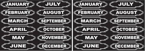 ASHLEY PRODUCTIONS Months of The Year Die-Cut Magnets in Saudi Arabia
