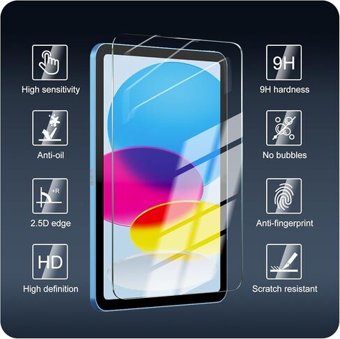 2-Pack Screen Protector for Lenovo Idea Tab Pro 2025/Yoga Tab Plus 2025/Tab P12 2023 [12.7 inch], Tempered Glass Film, Impact-Protection, HD, Anti-Shatter, Anti-Scratch, 9H Hardness, Case Friendly in Kuwait