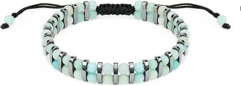 مجوهرات فنية من الكريستال الهيماتيت ذات صف مزدوج، سوار حماية ثلاثي 3 في 1 للرجال والنساء الروحانيين، هدية شفاء من الأحجار الكريمة الطبيعية in Kuwait