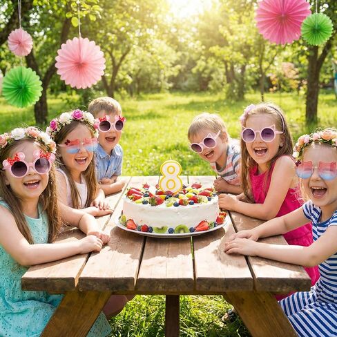 3 Pairs Girls Sunglasses Kids Cute Pink Sun Glasses for Aged 3-12 UV400 Protection Outdoor Beach Eyewear in Saudi Arabia