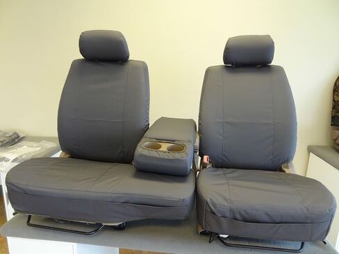 Durafit Seat Covers, Made to fit 2000-2004 Tundra Front 40/60 Split Seats with Fold Down Console. Black Automotive Fabric in Saudi Arabia