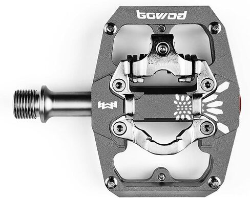 SPD Pedals Road Bike Pedals Non-Slip Dual Function Bicycle Pedals CNC Aluminum Alloy MTB Mountain Bike Pedals w 9/16" Cr-Mo Alloy Spindle 2 Bearings 10 Pins for Indoor Cycling Urban Riding in Saudi Arabia