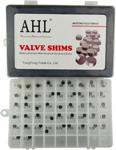 AHL Adjustable Valve Shim Kit 7.48mm O.D. 1.20mm-3.50mm Thick for Kawasaki ZX636 Ninja ZX-6R 2003-2006 (141pcs) in Saudi Arabia