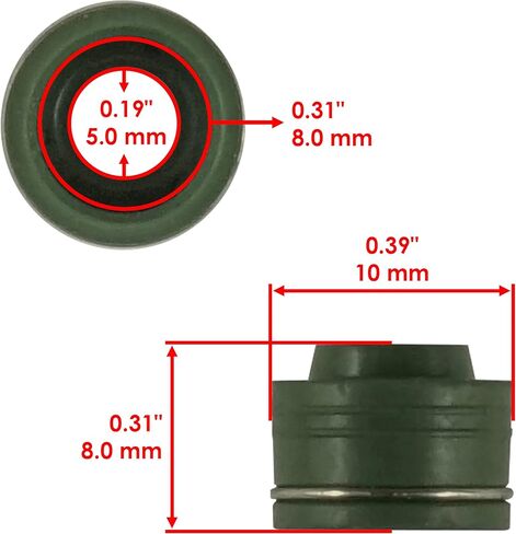 Caltric Seal Valves Stem for Compatible with Yamaha YZ450F 2003 2004 2005 2006 2007 2008 2009 in Saudi Arabia