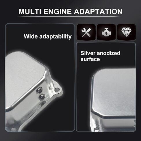 Billet Aluminum Valve Cover Silver for Predator 212cc 6.5HP Hemi Engine in Saudi Arabia