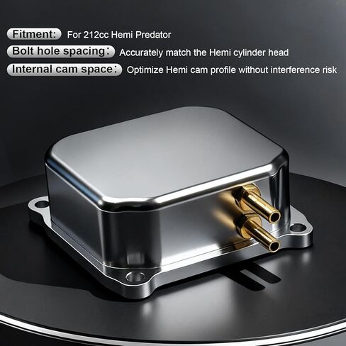 Billet Aluminum Valve Cover Silver for Predator 212cc 6.5HP Hemi Engine in Saudi Arabia