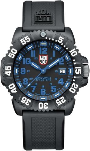 Luminox - ساعة رجالي - سلسلة Navy Seal 3050 الأصلية 44 مم - X3.CZ59 - ساعة غوص للرجال - كوارتز سويسرية - صناعة سويسرية - مقاومة للماء حتى عمق 200 متر - كريستال معدني مقوى - هيكل CARBONOX - مطاط أصلي S in Saudi Arabia