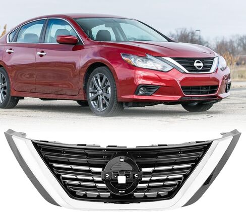 شبكة المصد الأمامي لنيسان ألتيما 2016 2017 2018 كروم مع شواية إدراج سوداء in Kuwait