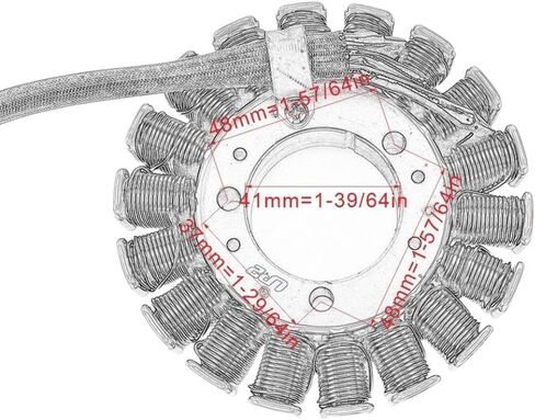 الملف الثابت متوافق مع قطع غيار السيارات والدراجات النارية سرعة Triple R 675 675R T1300039 للجزء رقم 675 ABS 675R مولد الإشعال الجزء الثابت in Saudi Arabia
